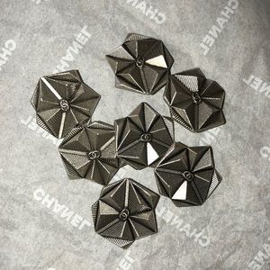 7 Silver Tone Authentic Chanel Buttons